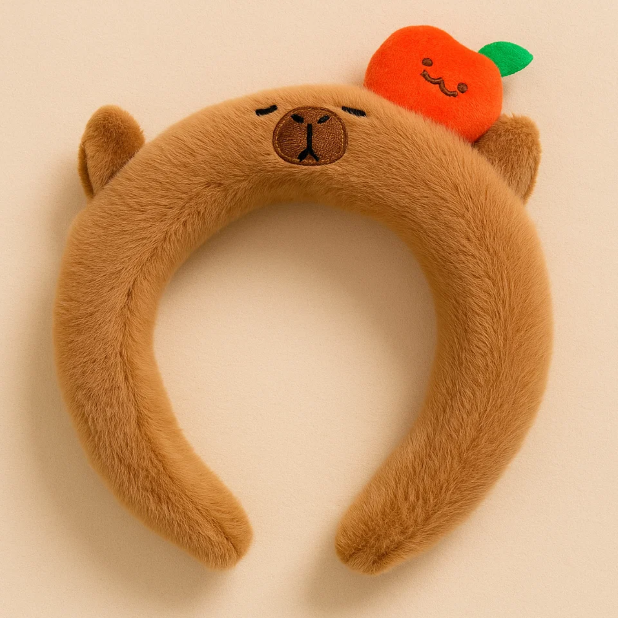 Fruit Capybara Headband Brown