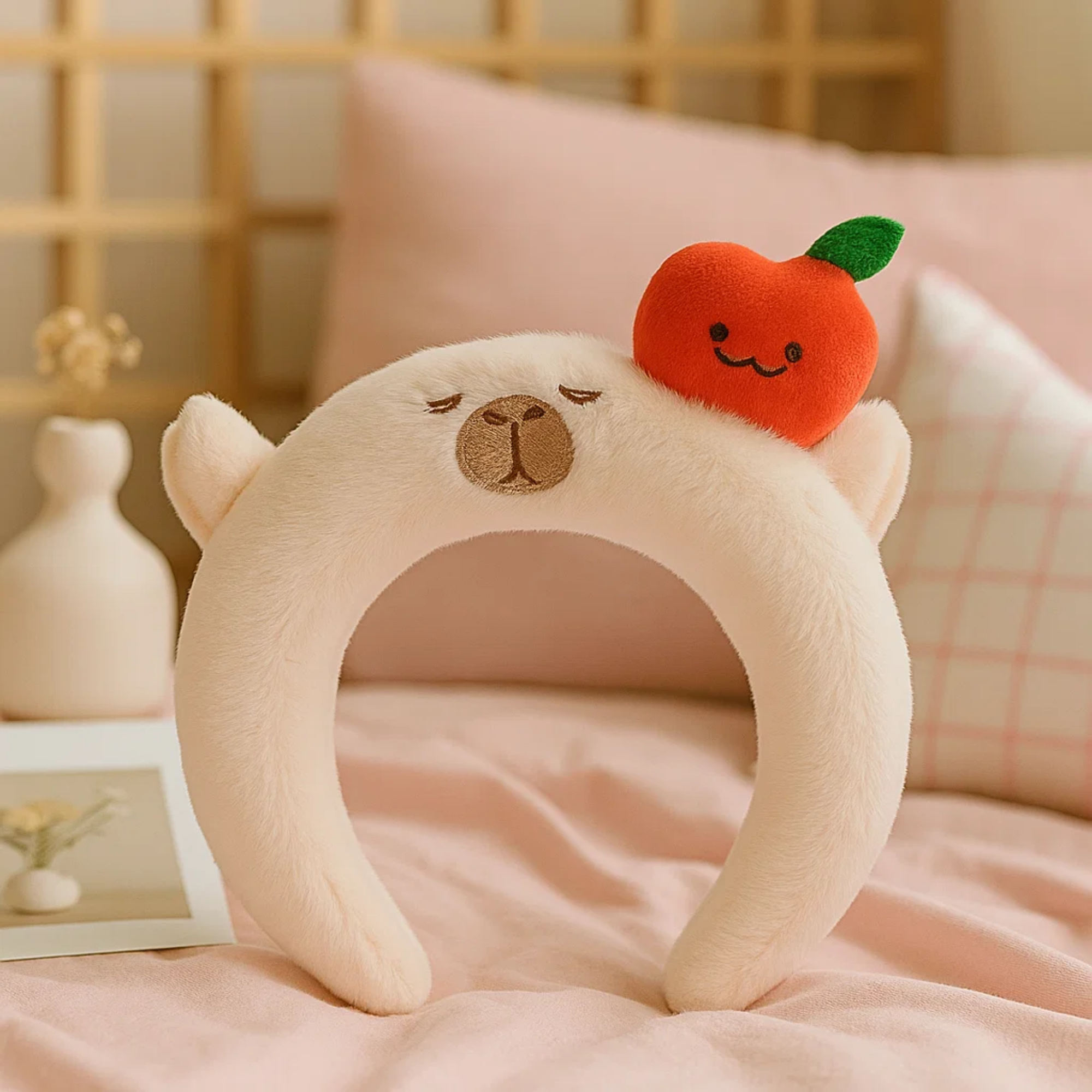 Fruit Capybara Headband White
