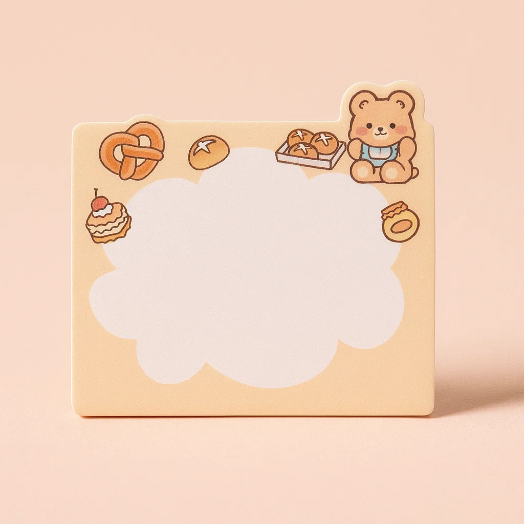 Bear Pudding Sticky Notes - Brown