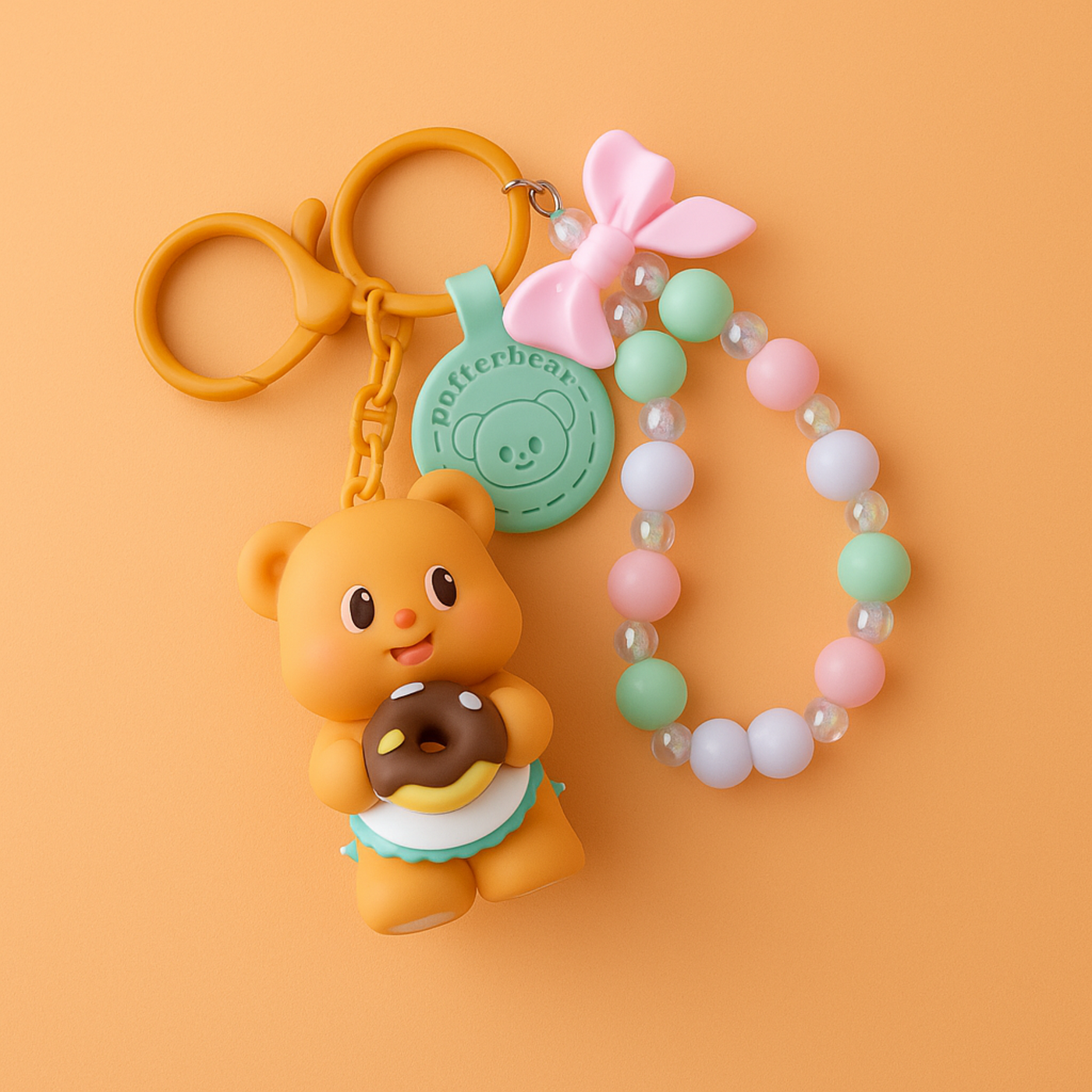 Donut Silicone Keyring