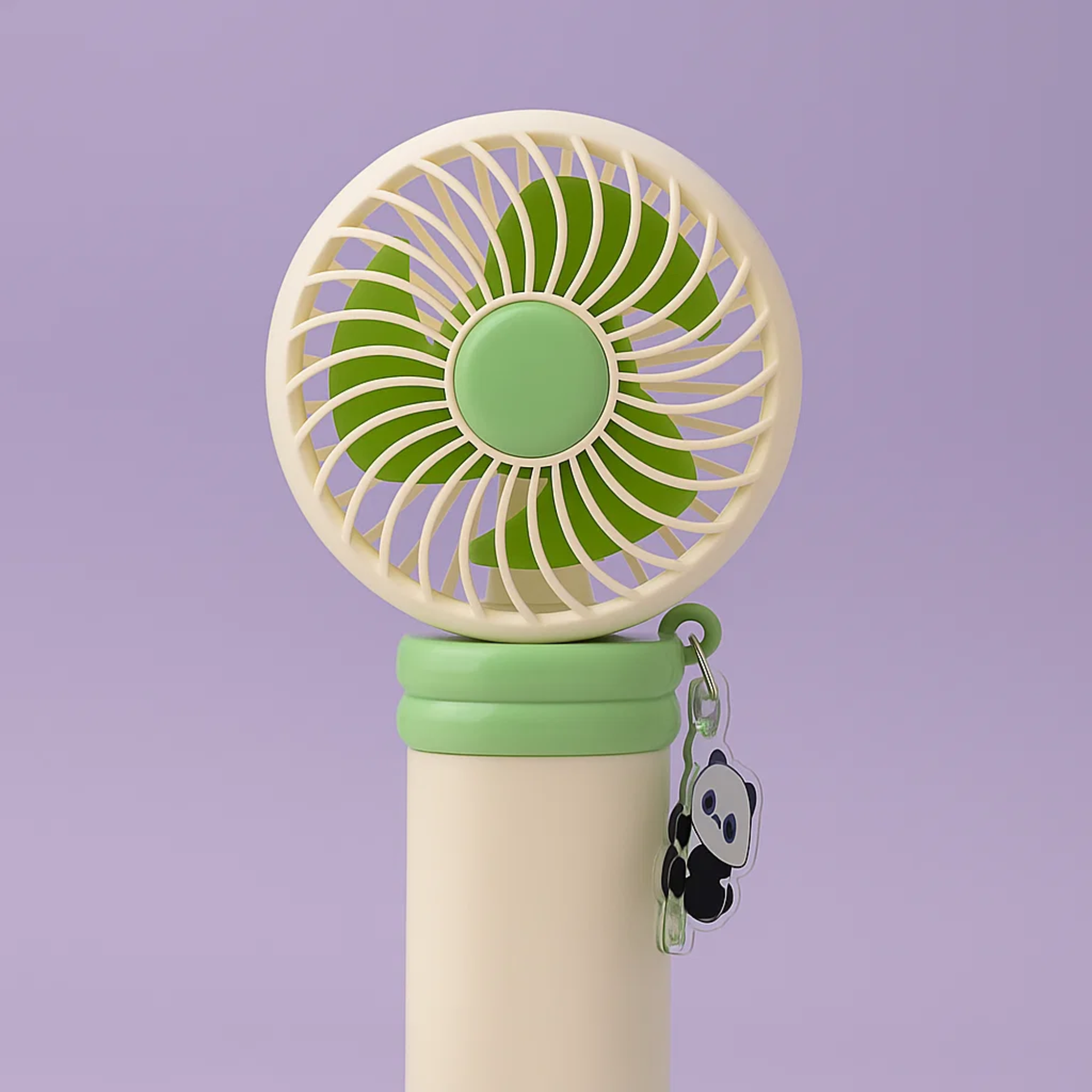 Panda Charm Keyring Portable Fan