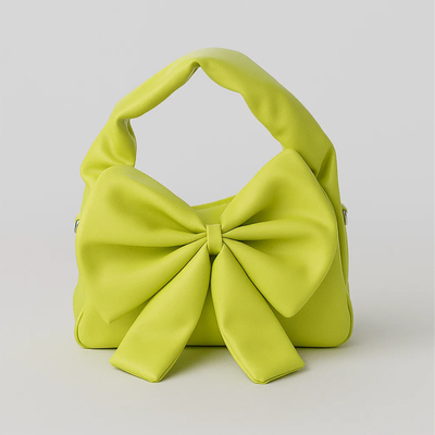 Cute Bow Sling Bag - Lime Green