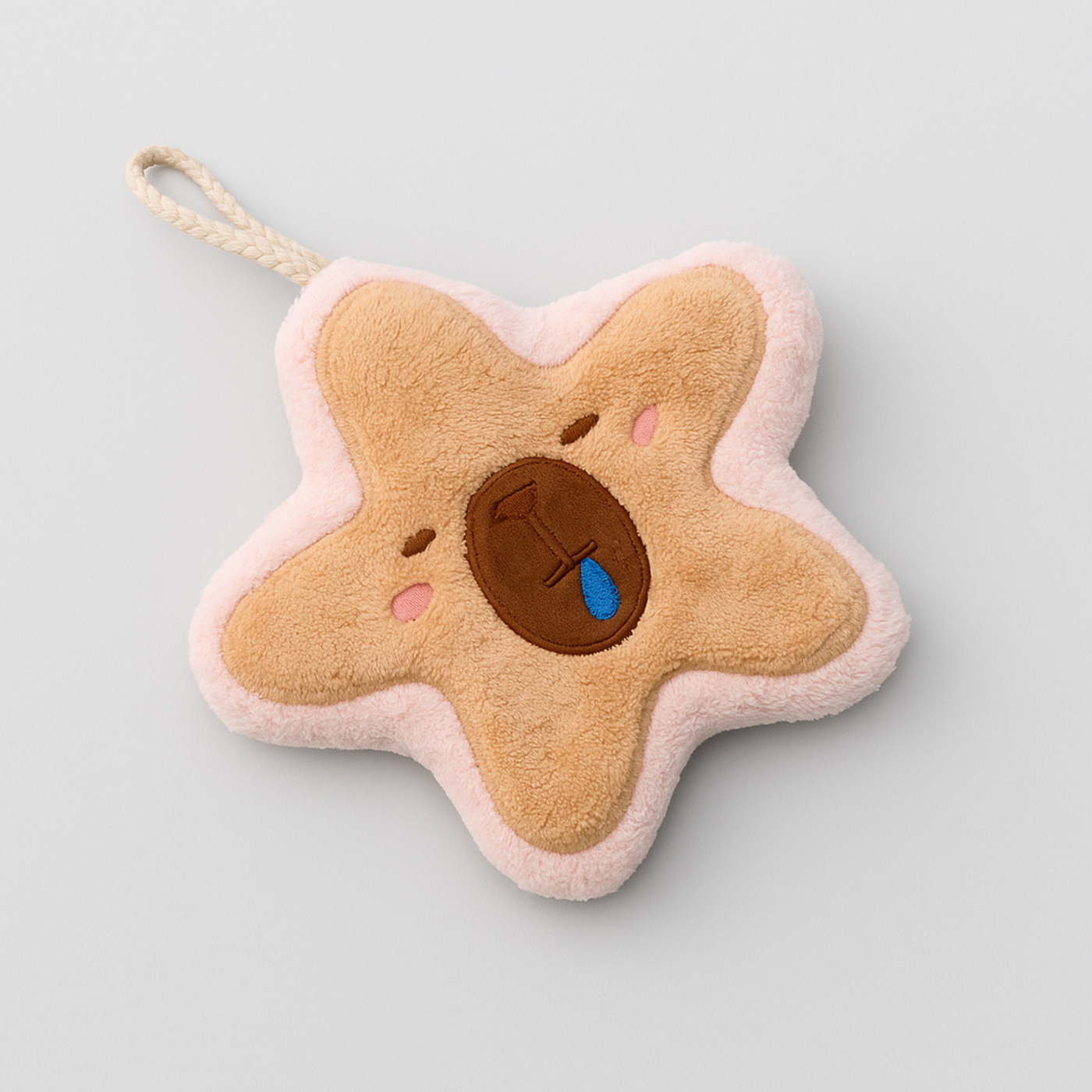 Pink Stary Capybara Hand Towel