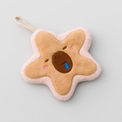 Pink Stary Capybara Hand Towel