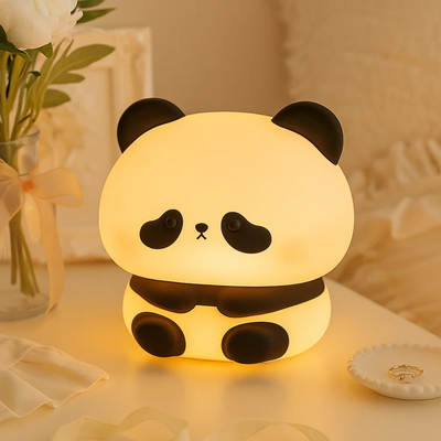 Big-Head Silicon Panda Night Lamp