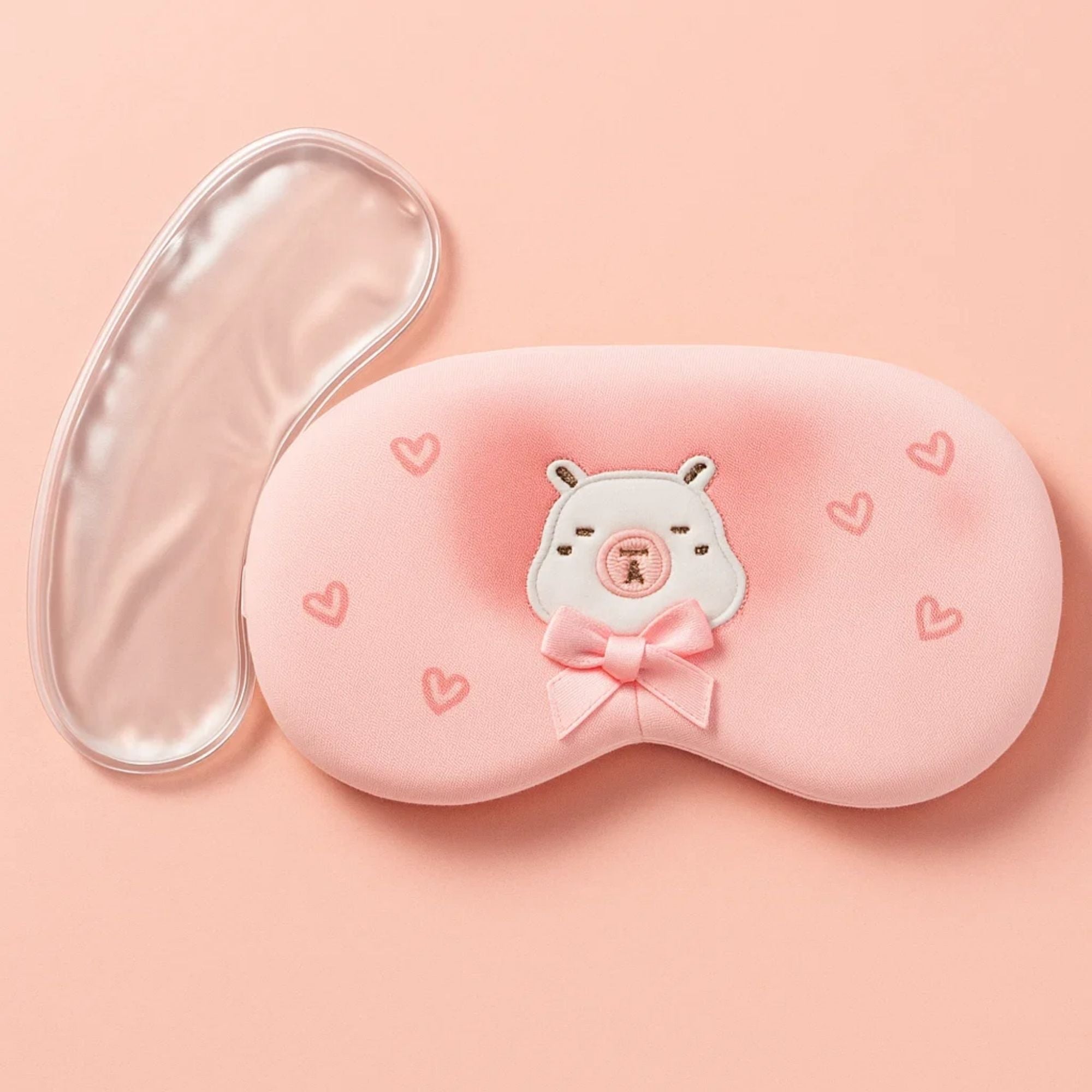 Capybara Aura Heart Cooling Eye Mask