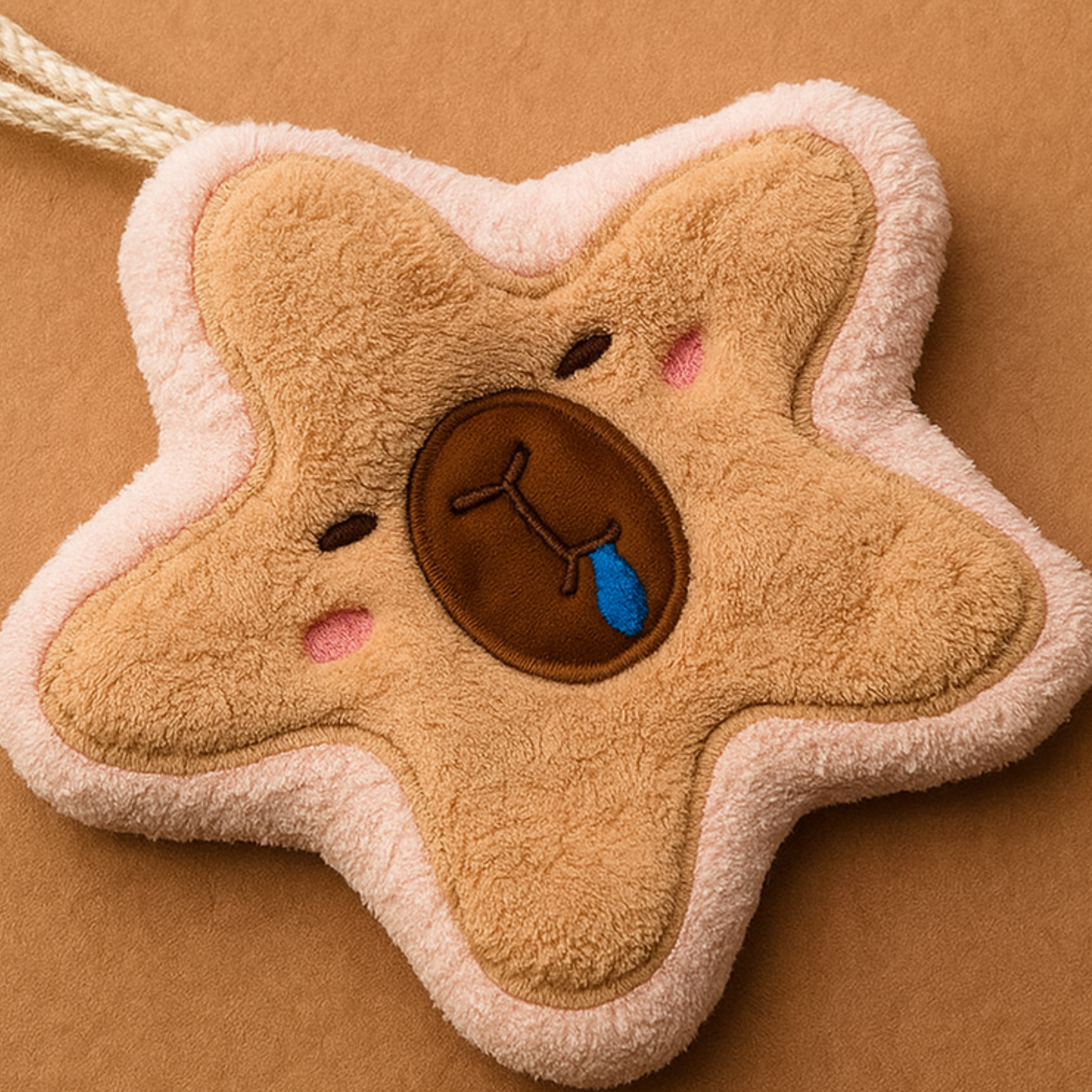 Pink Stary Capybara Hand Towel