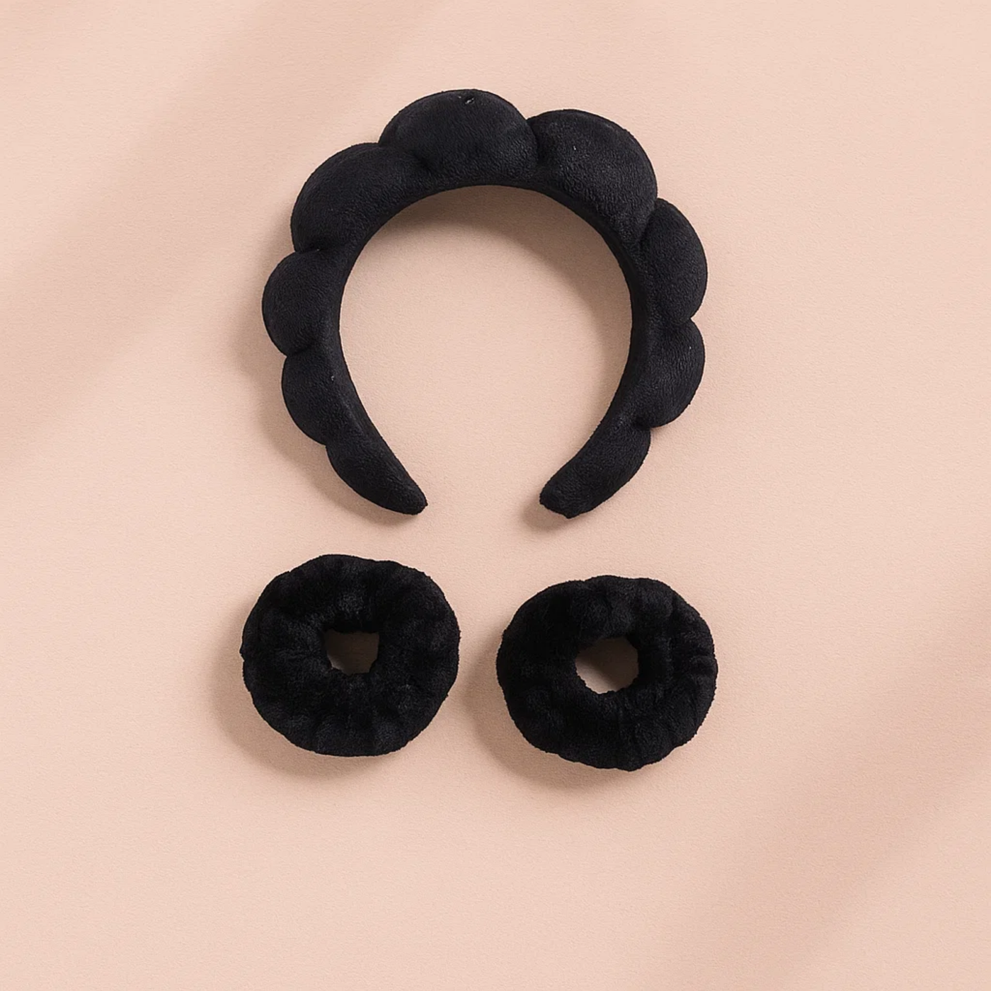Black Bubble Skincare Headband Hard