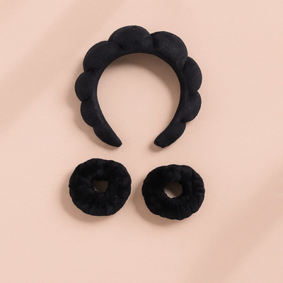 Black Bubble Skincare Headband Hard