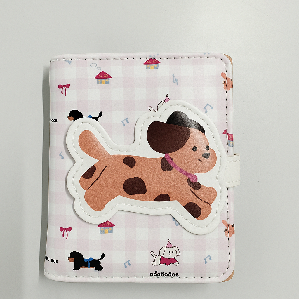 Playful Puppy Pink Wallet