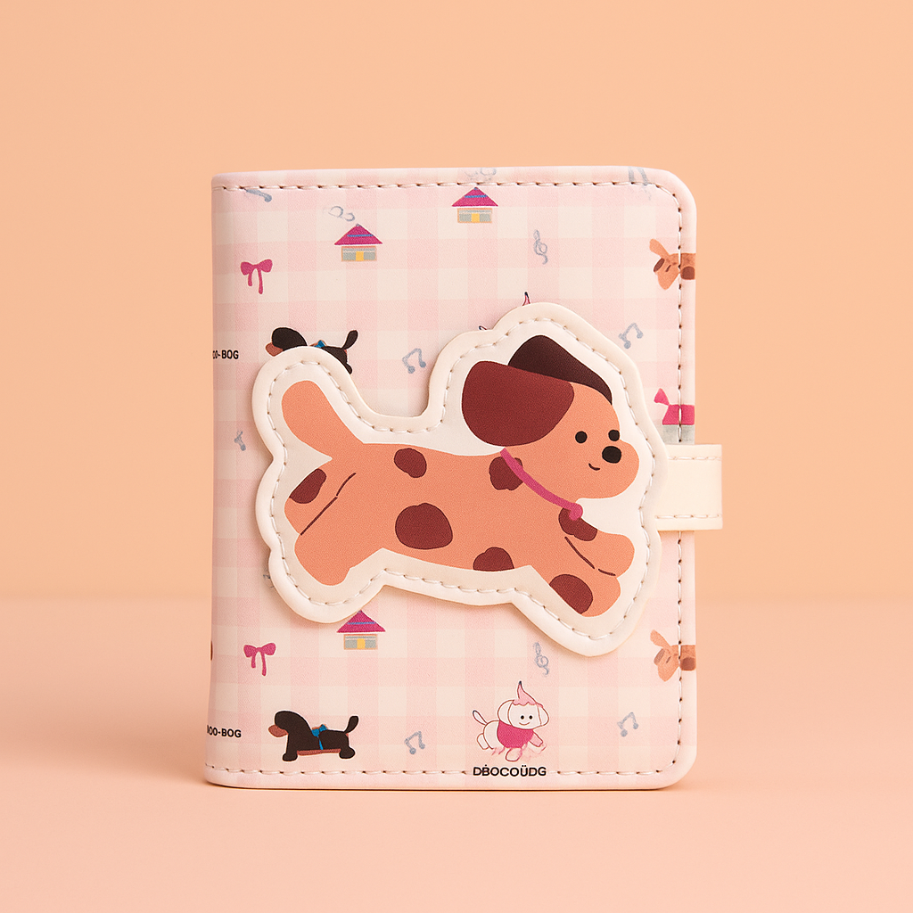 Playful Puppy Pink Wallet