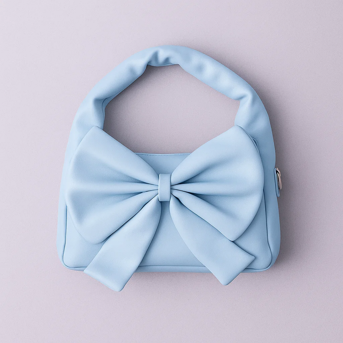 Cute Bow Sling Bag - Powder Blue
