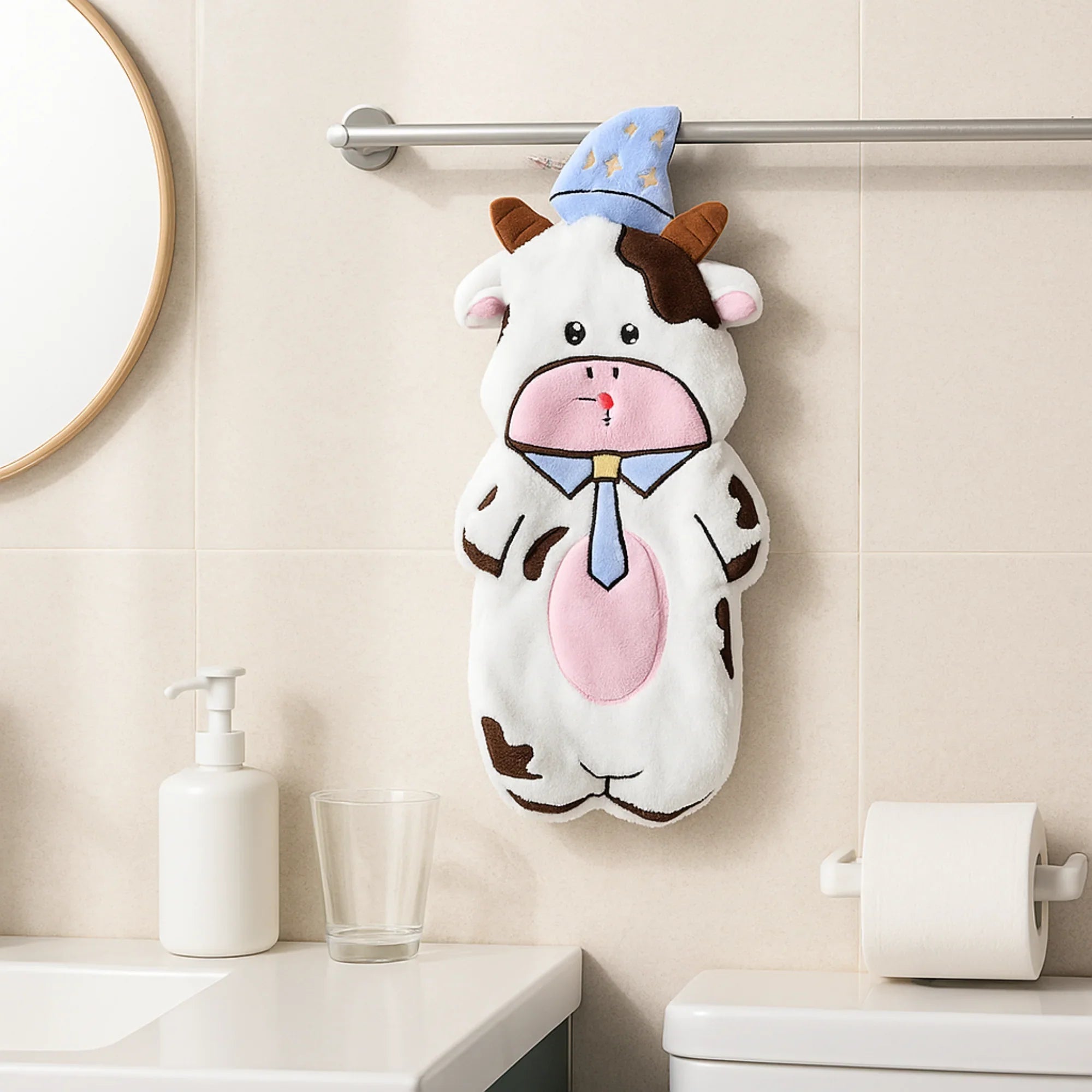 Cow Shaped Hand Towel