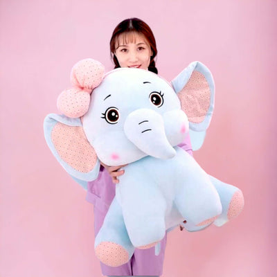 Cute Elephant with Bow Plush Toy