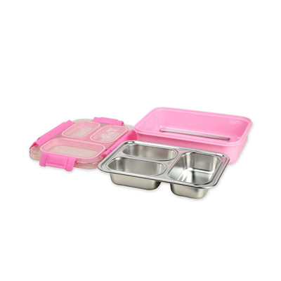 Korean Bento Box 3 Grid – Pink