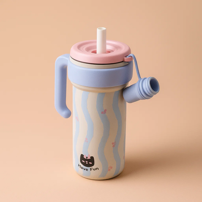 Blue Kitty Stainless Steel Tumbler