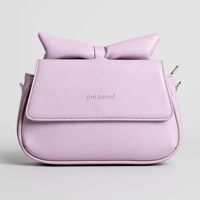 Puffed Bow Top Sling Bag