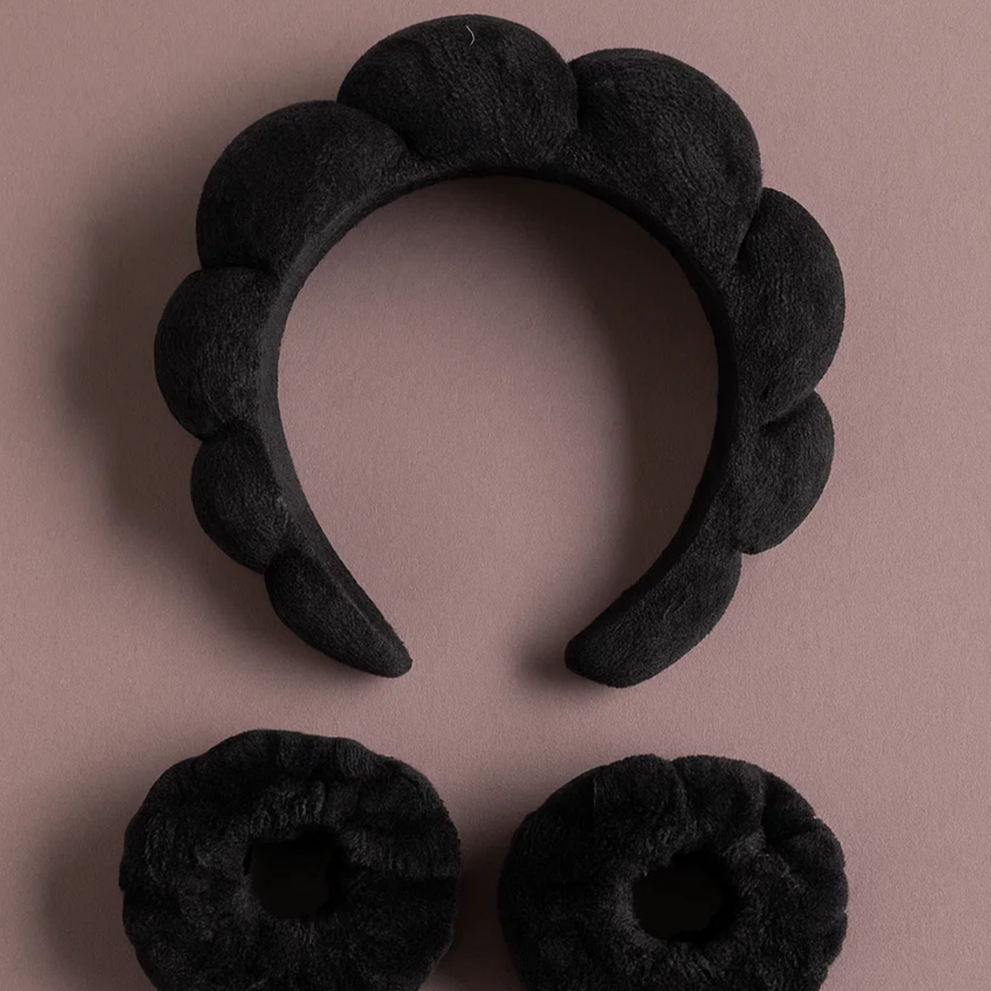 Black Bubble Skincare Headband Hard