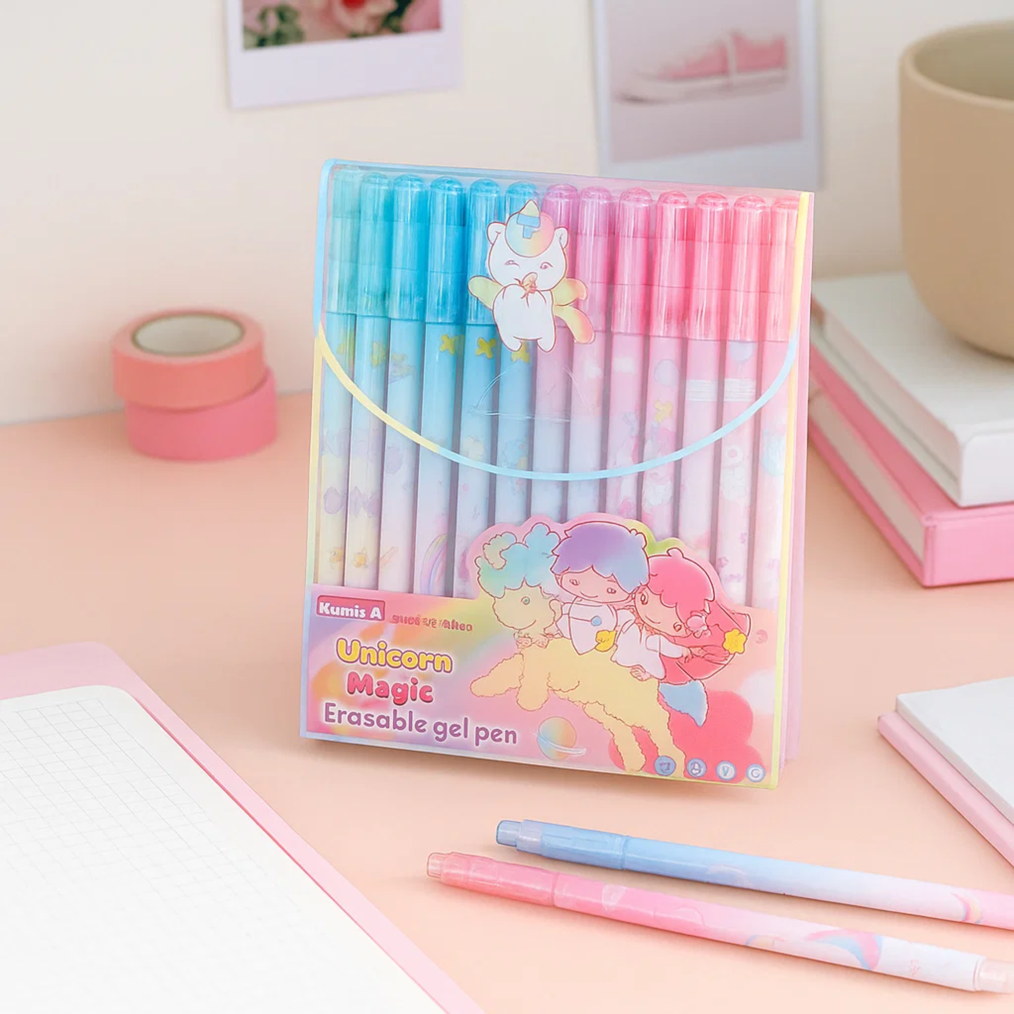 Unicorn Magic Erasable Gel Pen Set