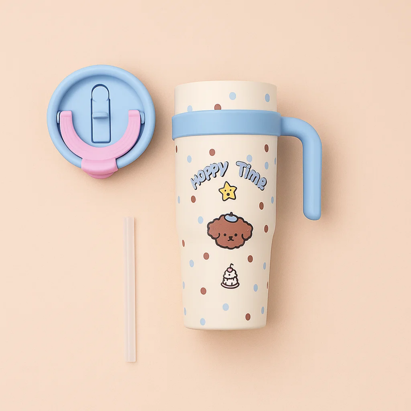 Blue Puppy Stainless Steel Tumbler
