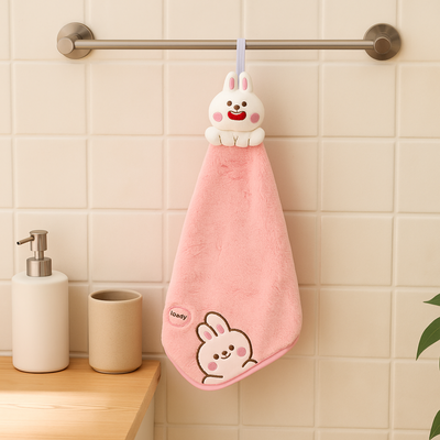 Bunny Plush Hand Towel