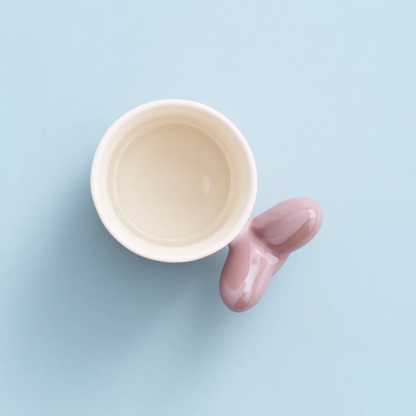 Bow Ceramic Mug Purple