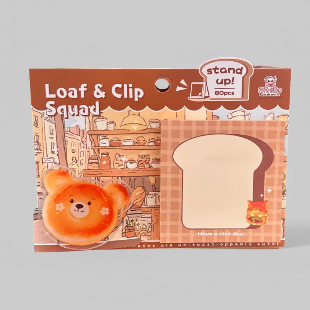 Bread Sticky Notes - Bear