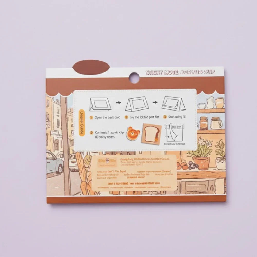 Bread Sticky Notes - Bear