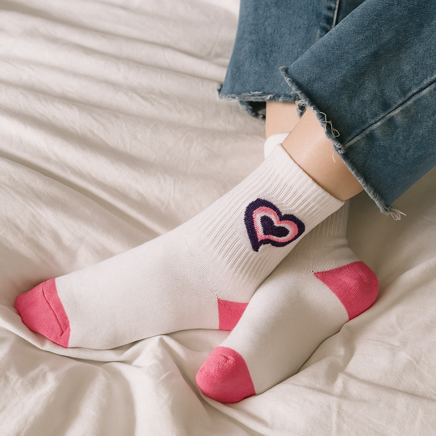 Bold Heart Socks