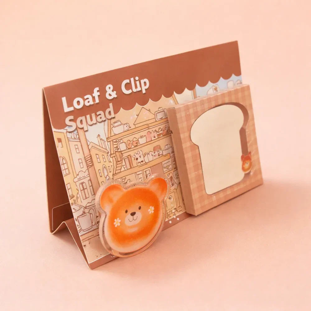 Bread Sticky Notes - Bear