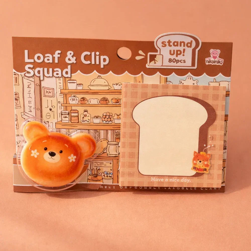 Bread Sticky Notes - Bear