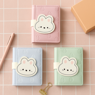Blue 3D bunny wallet