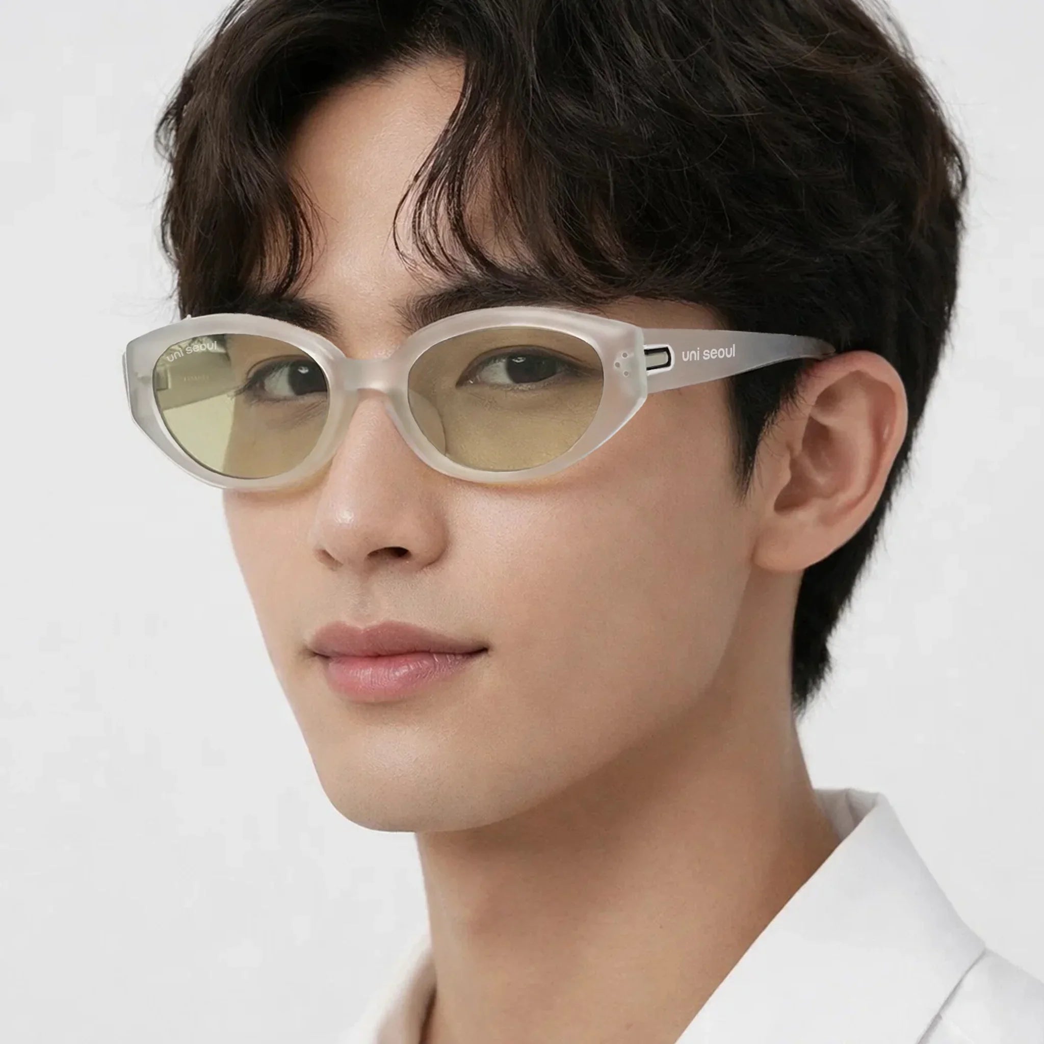 Lime Oval Sunglasses