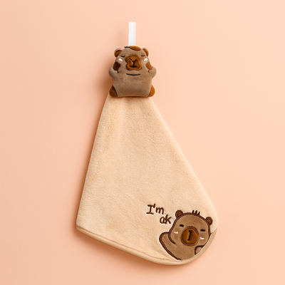 Capybara Plush Hand Towel