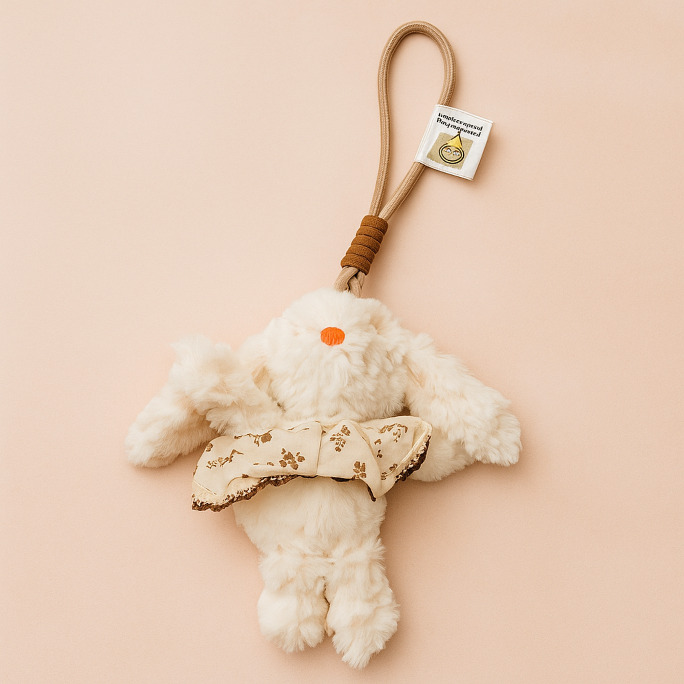 Brown Bunny Plushie Keyring