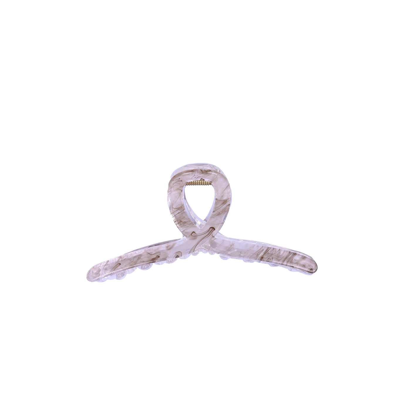 Korean Big Loop Hair Clutcher - Brown