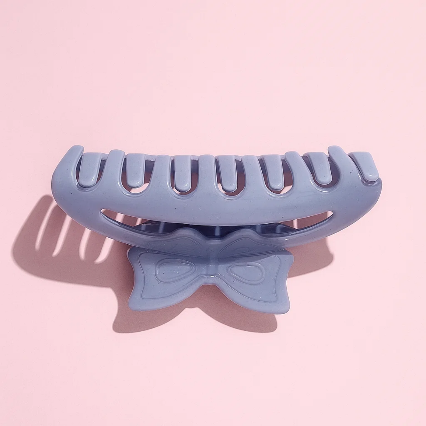 Blue Claw Clip with Butterfly