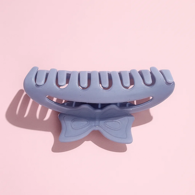 Blue Claw Clip with Butterfly