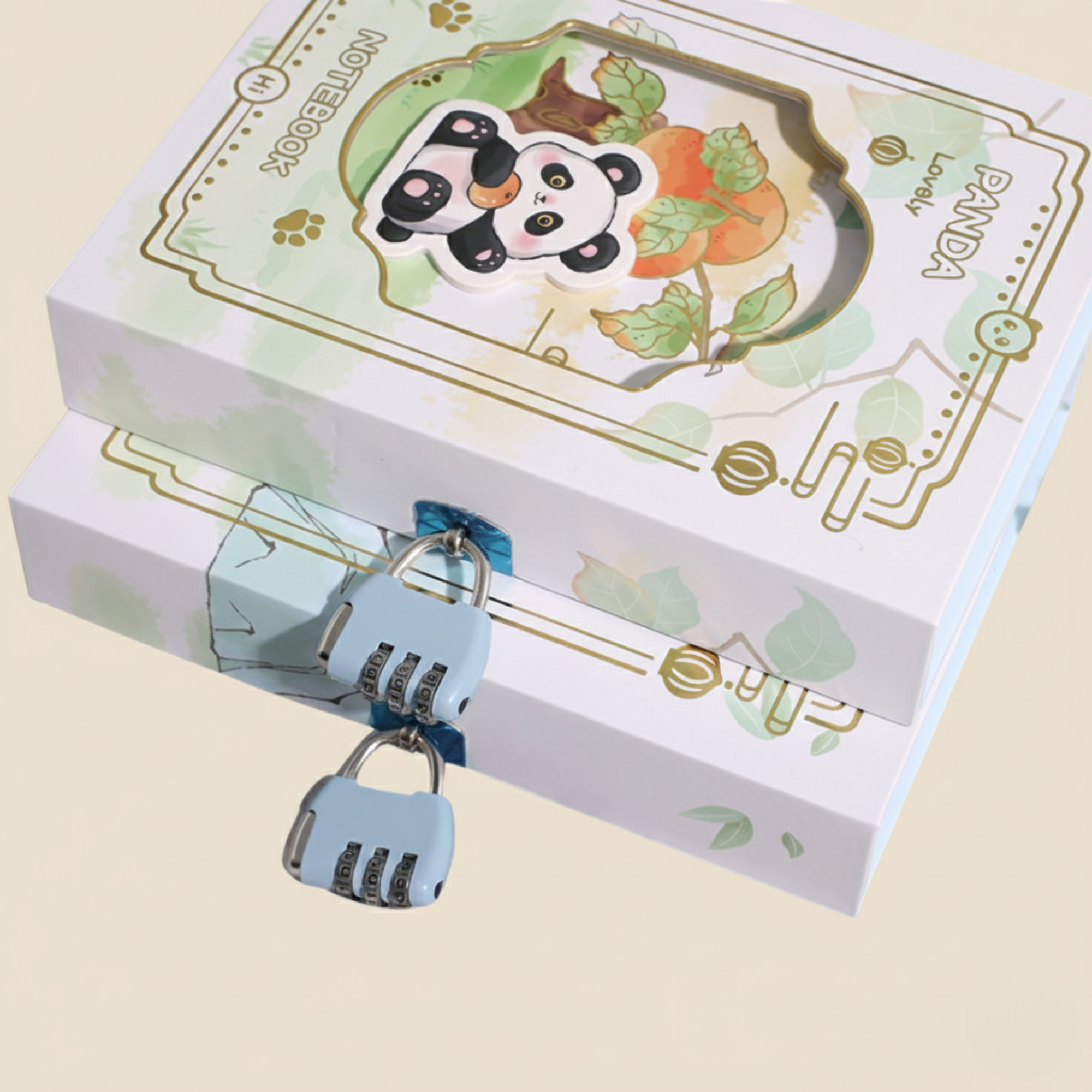 Bamboo panda notebook - Peekaboo Panda