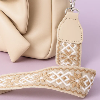 Cute Bow Sling Bag - Beige