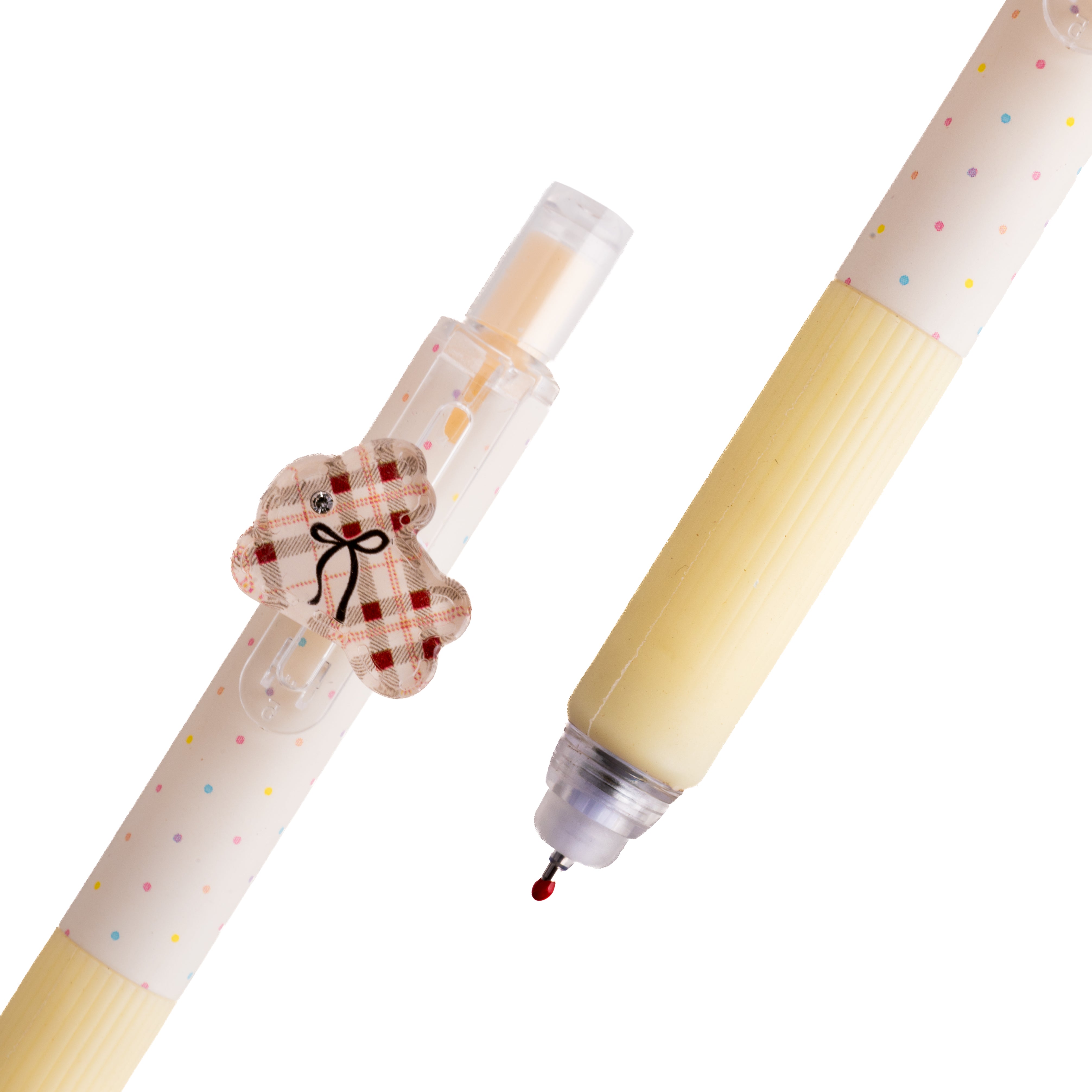 Cute Bunny Charm Erasable Pen - Brown