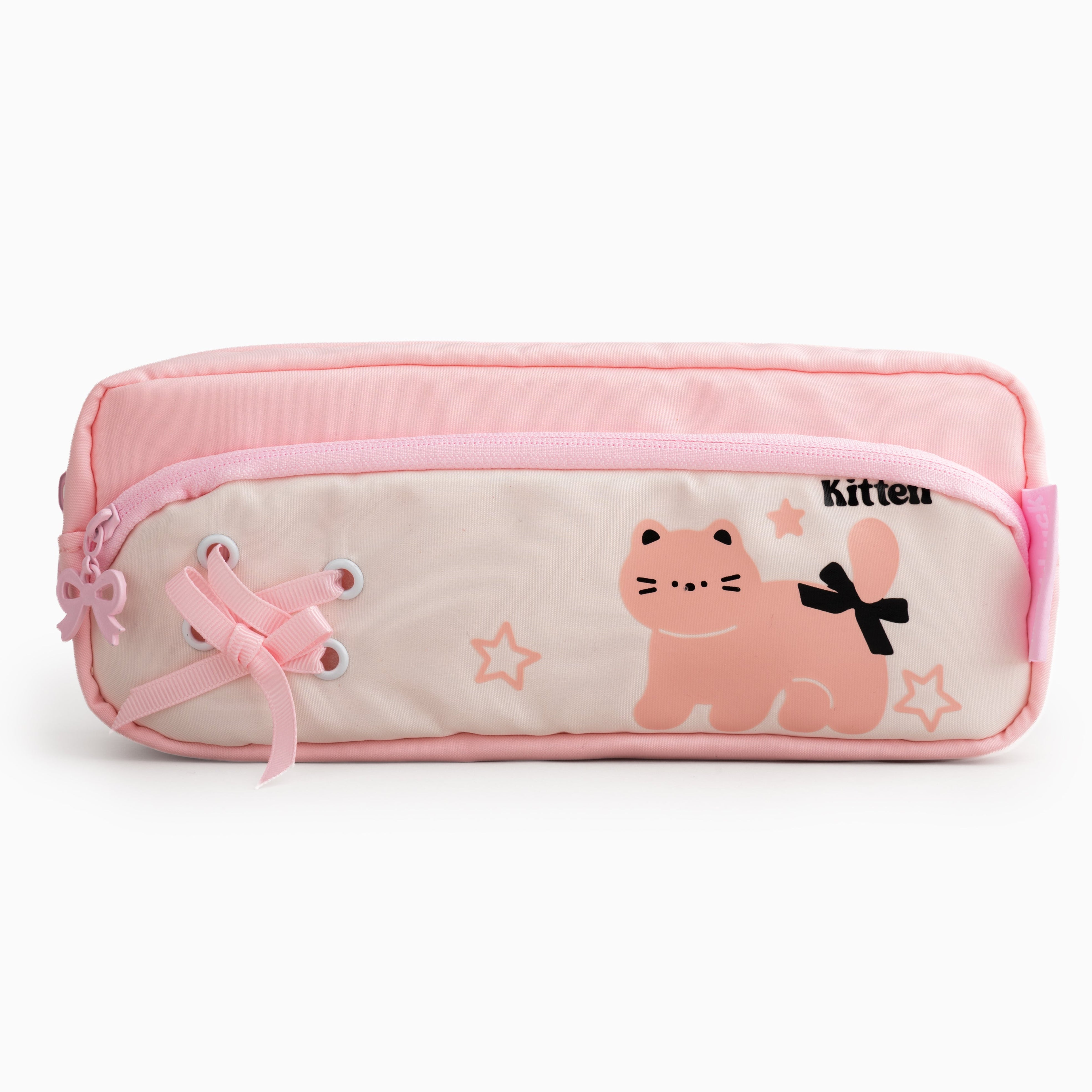 Coquette kitty Pouch - Peach Pink