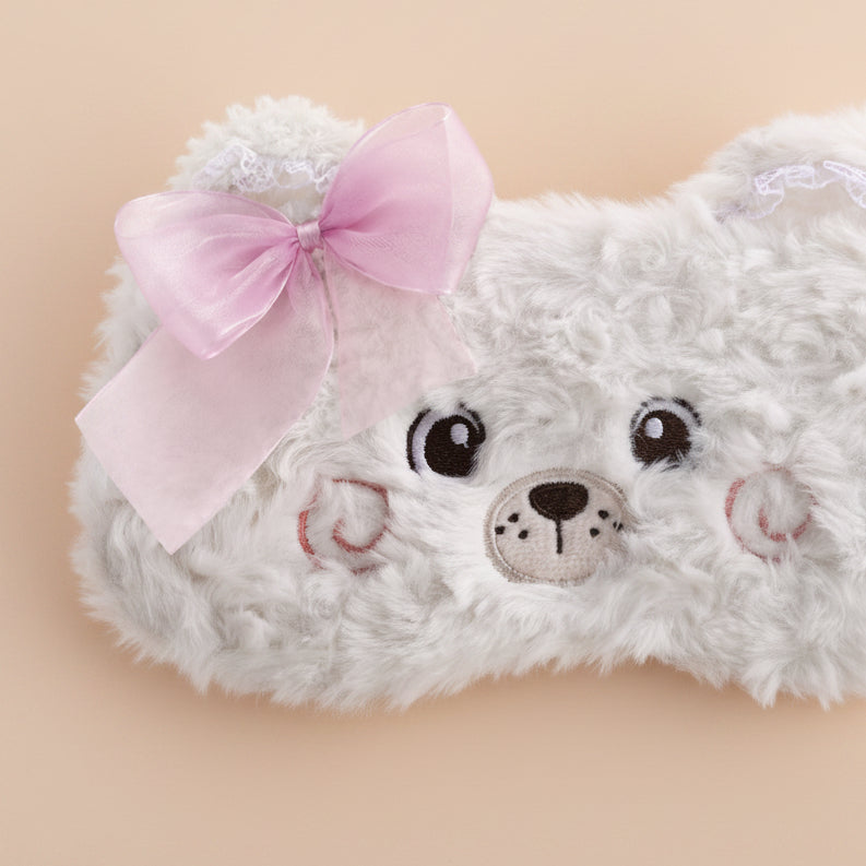 Creamy Teddy Eye Mask