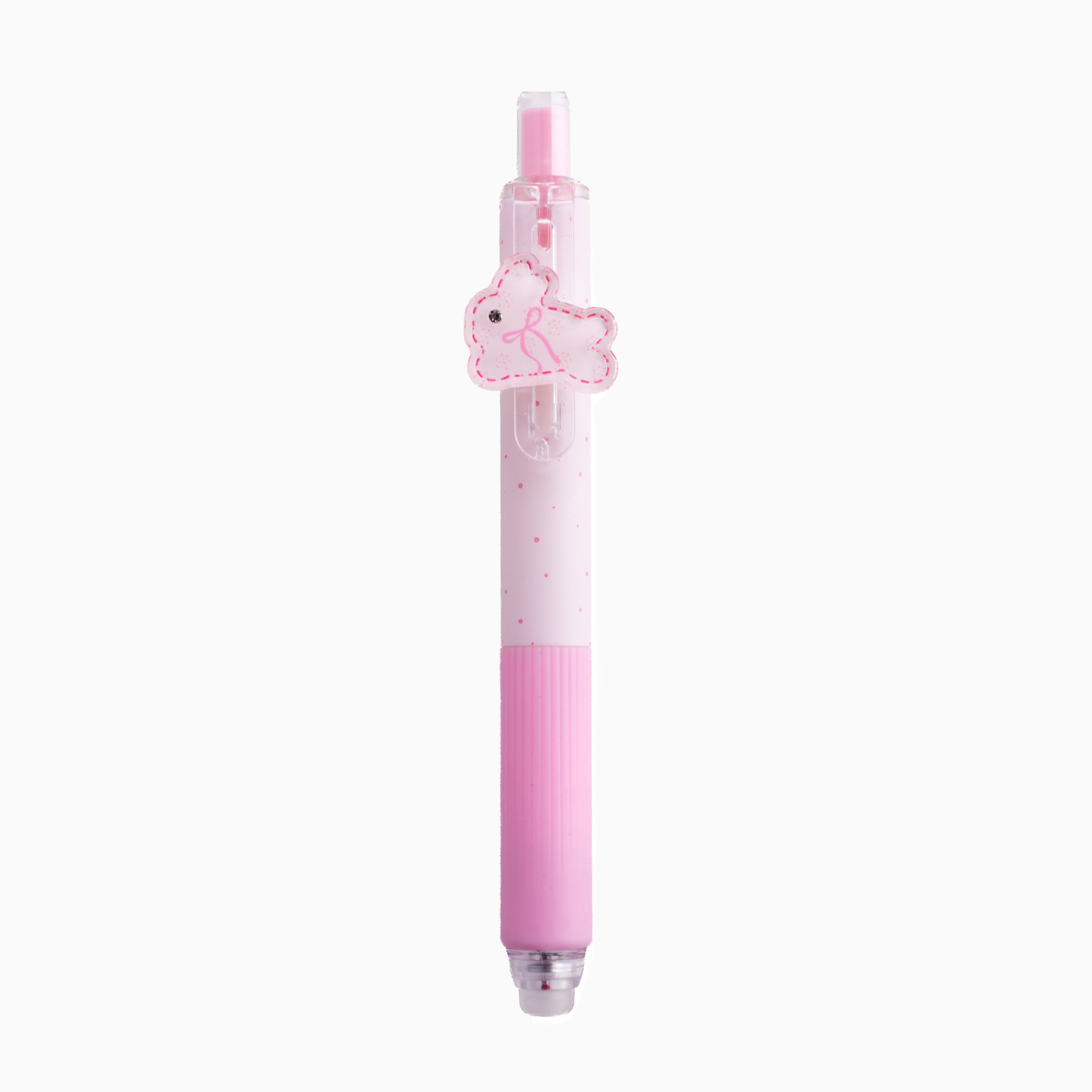 Cute Bunny Charm Erasable Pen - Lavender