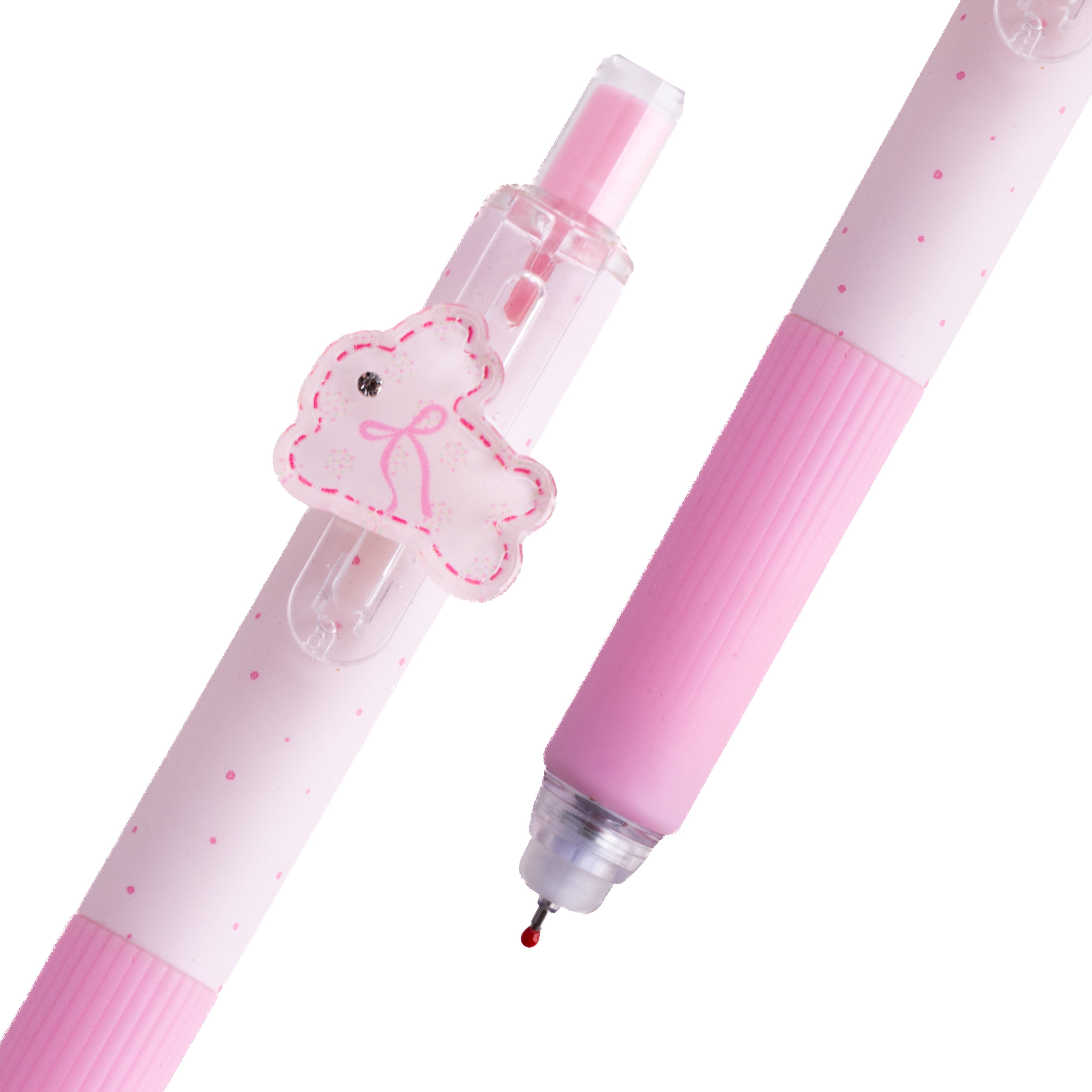 Cute Bunny Charm Erasable Pen - Lavender