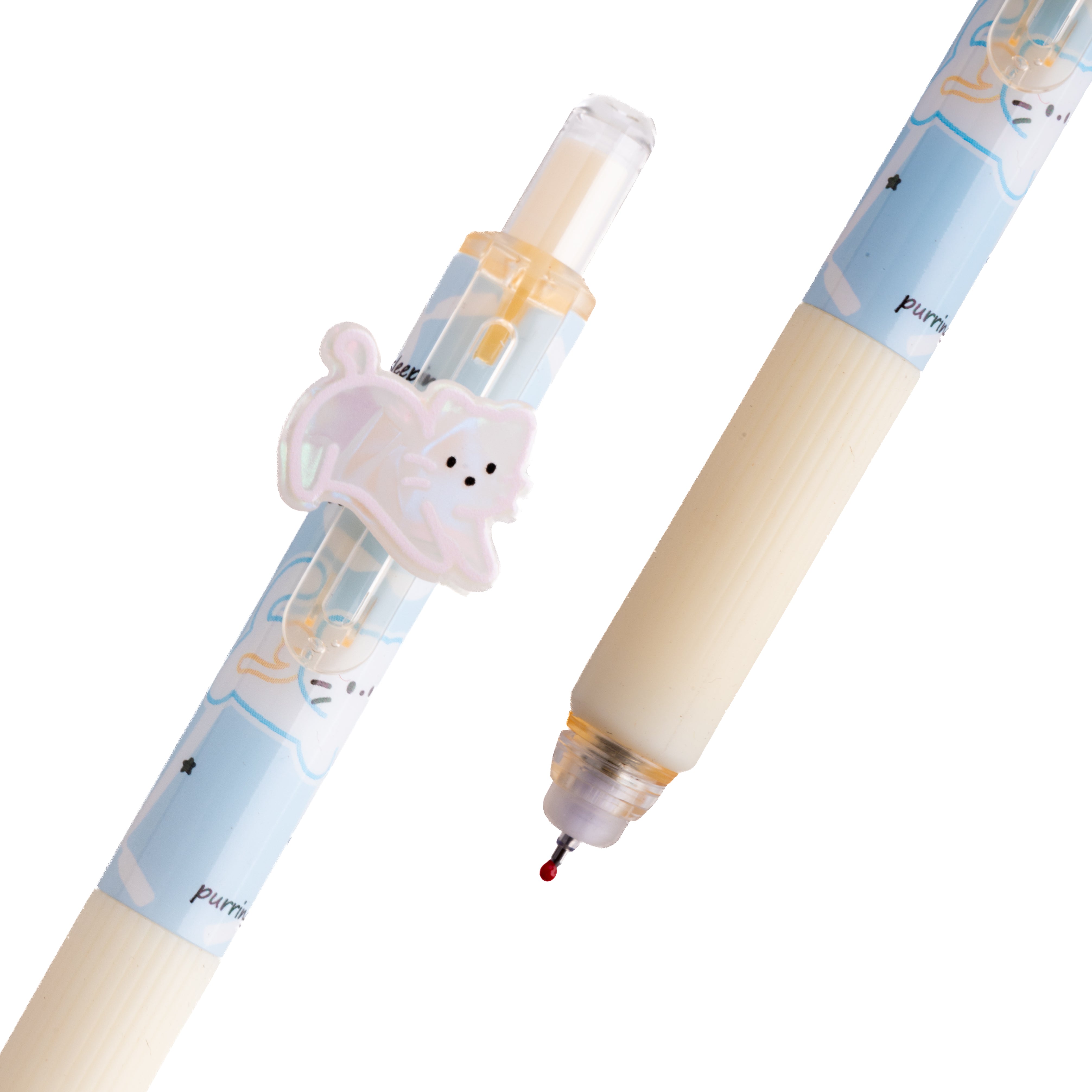 Kitten Erasable Pen - Soft Yellow