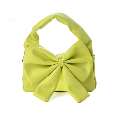 Cute Bow Sling Bag - Lime Green