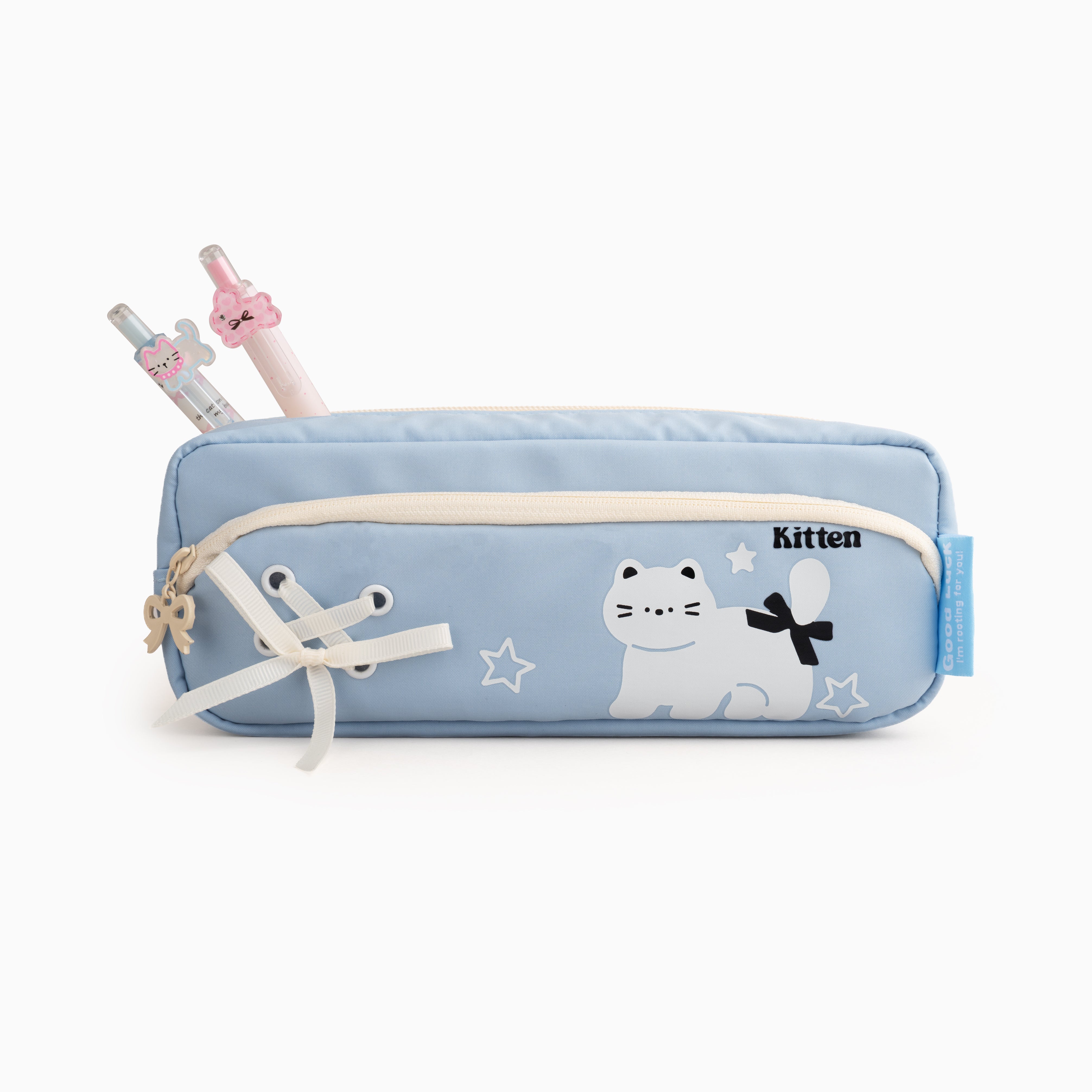 Coquette kitty Pouch -  Powder Blue