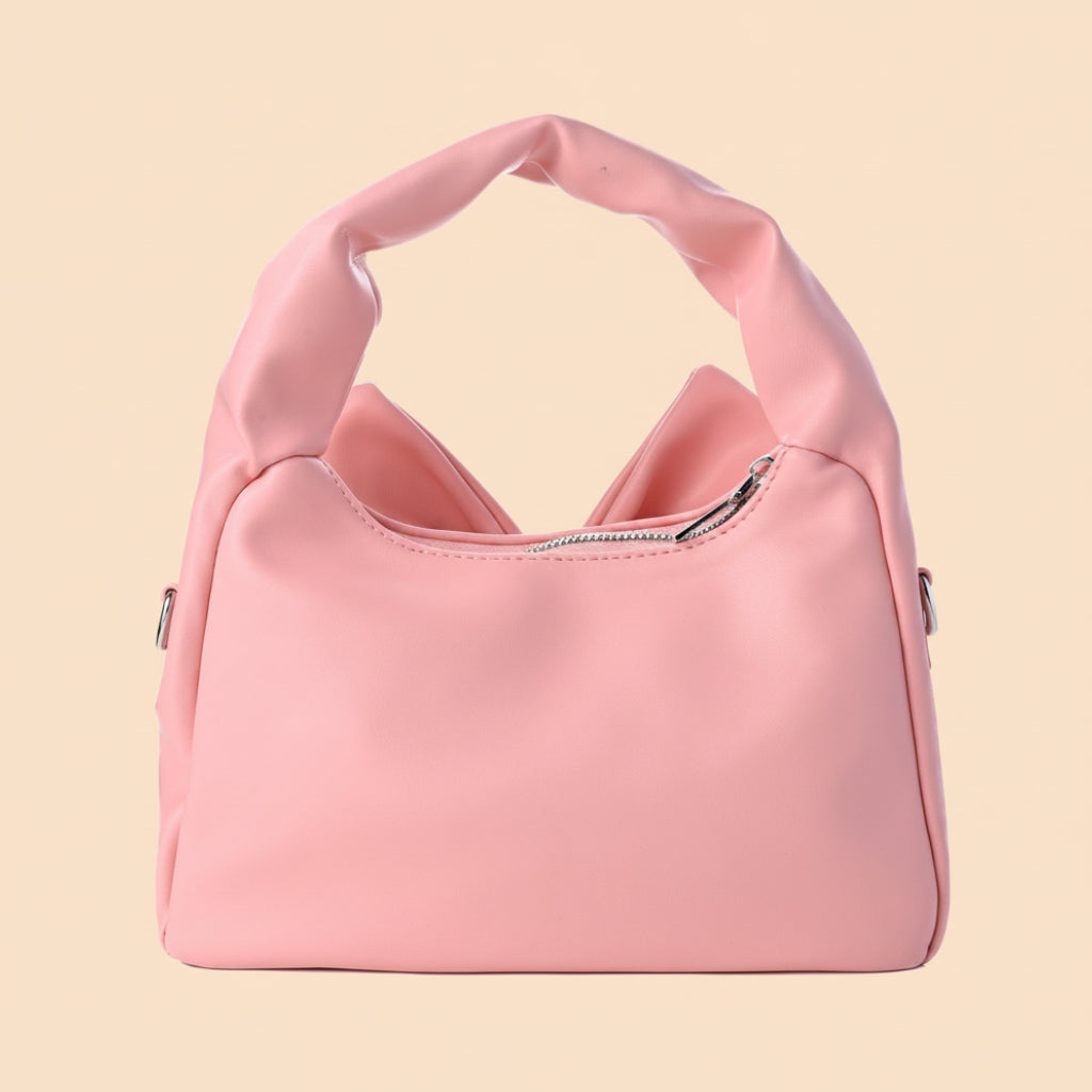 Cute Bow Sling Bag - Baby Pink