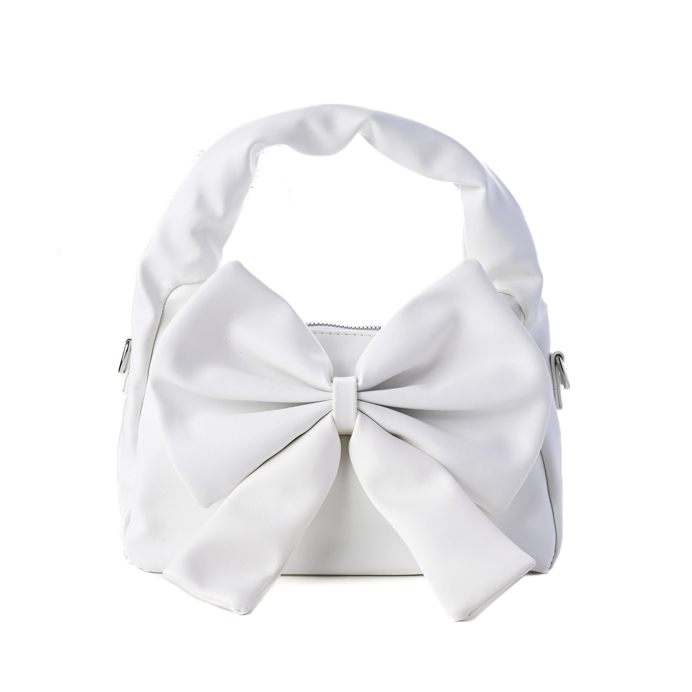 Cute Bow Sling Bag - White